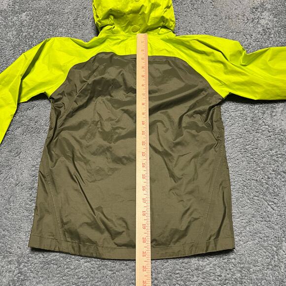 REI Jacket Kids Youth Small 8 Green Rain Hooded Coat Nylon - Picture 6 of 10
